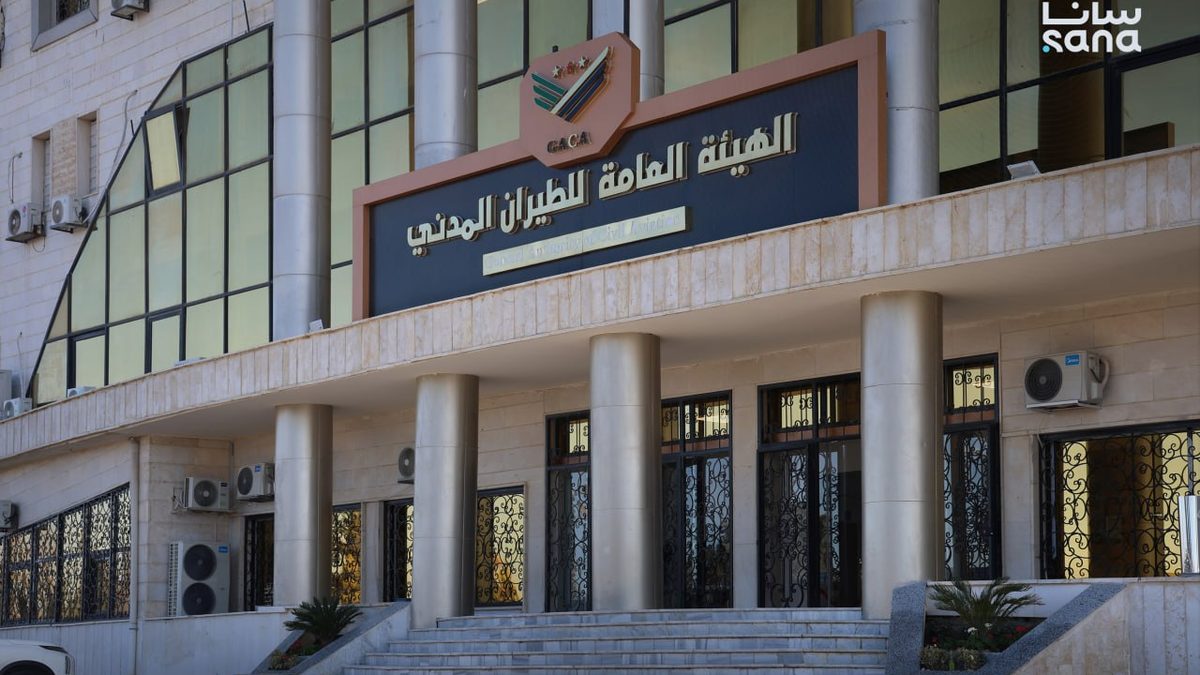 طائرة تابعة للخطوط الجوية السورية في مطار دمشق الدولي استعداداً لإطلاق رحلات مباشرة إلى برلين